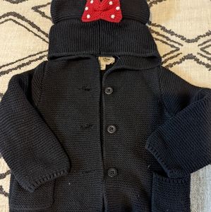 Babygap Minnie mouse cardigan 6-12m